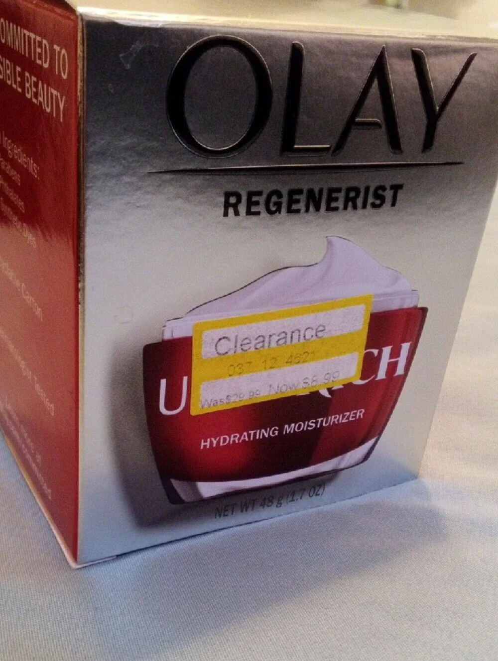 OLAY Regenerist Hydrating Moisturizer - Red and Gold Packaging